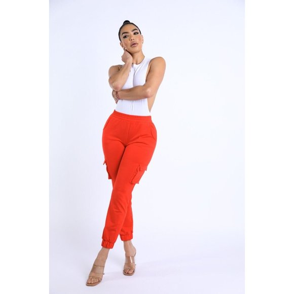 Women's Cargo Joggers Lightweight Hiking Pants Athletic Workout Lounge Casual - Picture 3 of 10